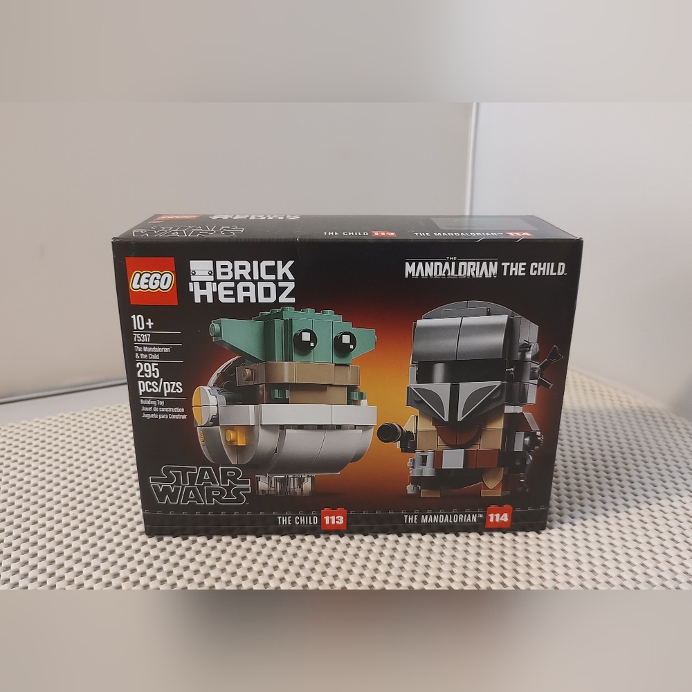 Lego 75317 The Mandalorian & The Child Brick Headz Star Wars Disney Building Toy
